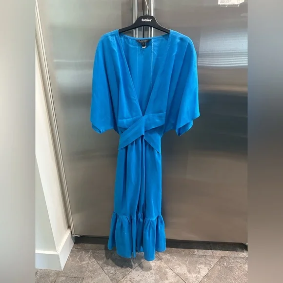 Ralph Lauren | Dresses | Ralph Lauren Blue Linen Ruffled Tie Front Maxi Dress | Poshmark Ralph Lauren | Dresses | Ralph Lauren Blue Linen Ruffled Tie Front Maxi Dress | Poshmark